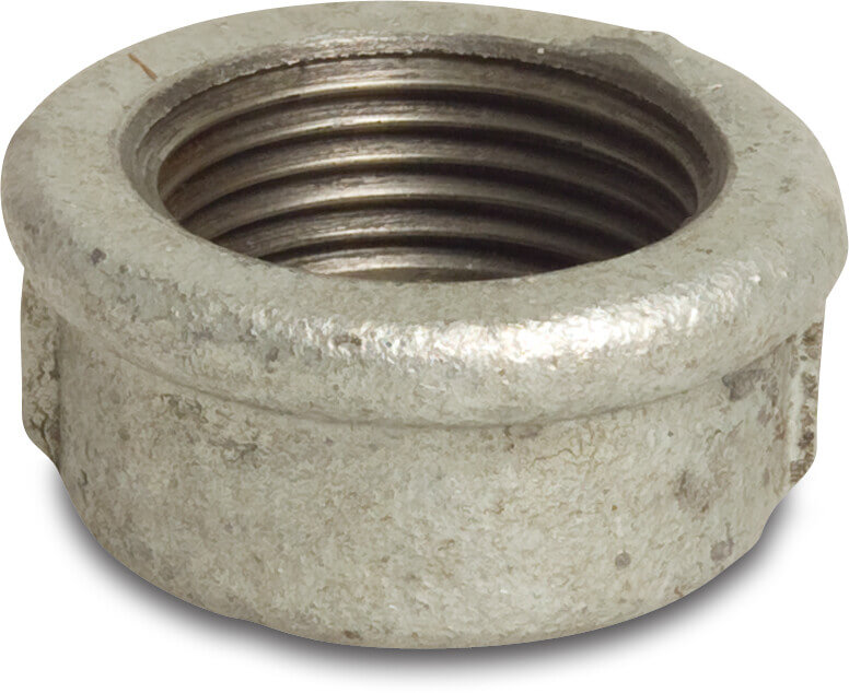 Profec Nr. 301 Round cap cast iron galvanised 3" female thread 25bar DVGW